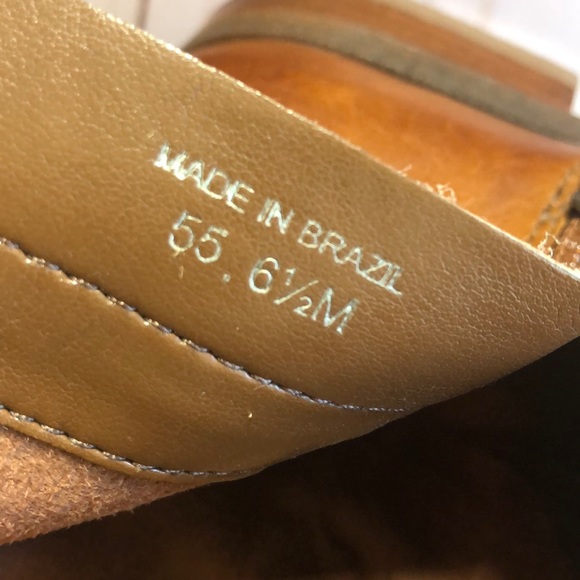 Vince Camuto Cognac Payatt Booties - 6.5 - Picture 8 of 8